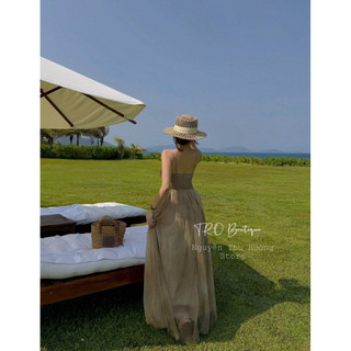 Váy Voan Maxi Loang 2 Dây Chuẩn Linh Hoàng