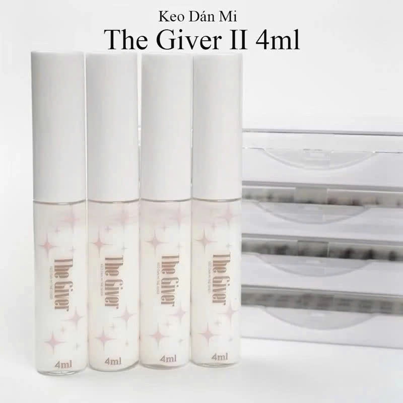 Keo Dán Mi The Giver 4ml, An Toàn, Khô Nhanh, Dính Siêu Chắc,Độ Bám Cao, Giữ Mi--LeeVelvetLashes