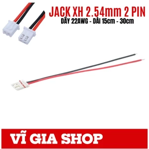 Jack Nối XH 2.54mm 2P Lõi Đồng 22AWG (Chiều Dài 15cm / 30cm) Giắc Cắm Nguồn - Vĩ Gia