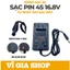 Sạc Pin Lithium Ion 1S 2S 3S 4S 5S 2A Củ Sạc Tự Ngắt Khi Đầy Jack 5.5mm x 2.5mm - Vĩ Gia Shop