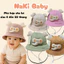 TH2 (SIZE 6-20 THÁNG) Nón mũ kèm CÓ KÍNH chắn gió cản bụi bảo vệ bé yêu, tránh gió đi xe máy cho bé