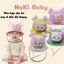 TH3 (SIZE 6-20 THÁNG) Mũ nón tai bèo vành rộng kèm kính chắn bụi, cản gió siêu đánh yêu cho bé trai bé gái
