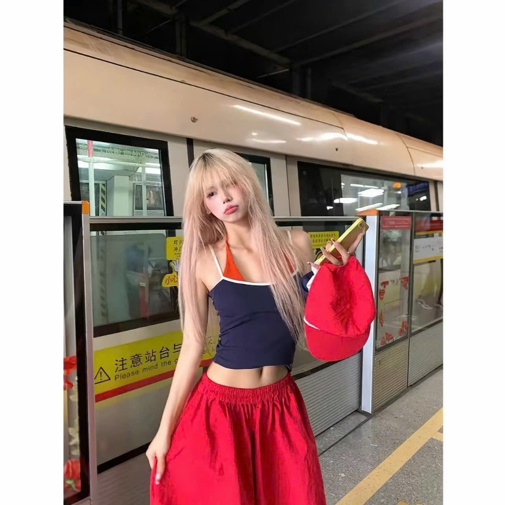 Size Xs-2Xl YẾM PHỐI - Áo 2 dây phối cổ yếm dành cho mùa hè năng động, thích hợp đi biển, đi chơi
