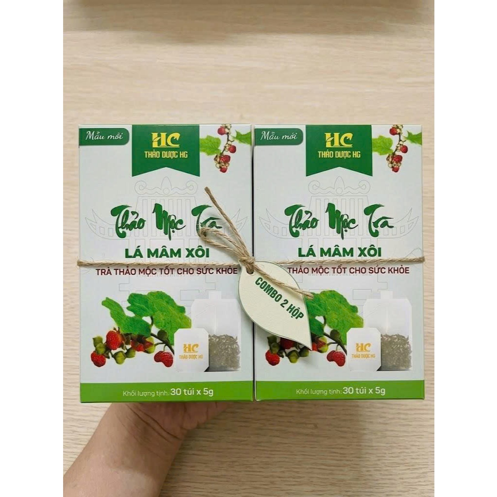 Trà Lá Mâm Xôi HC Túi Lọc 30 Gói – Trà Thảo Mộc Thiên Nhiên, Không Phụ Gia