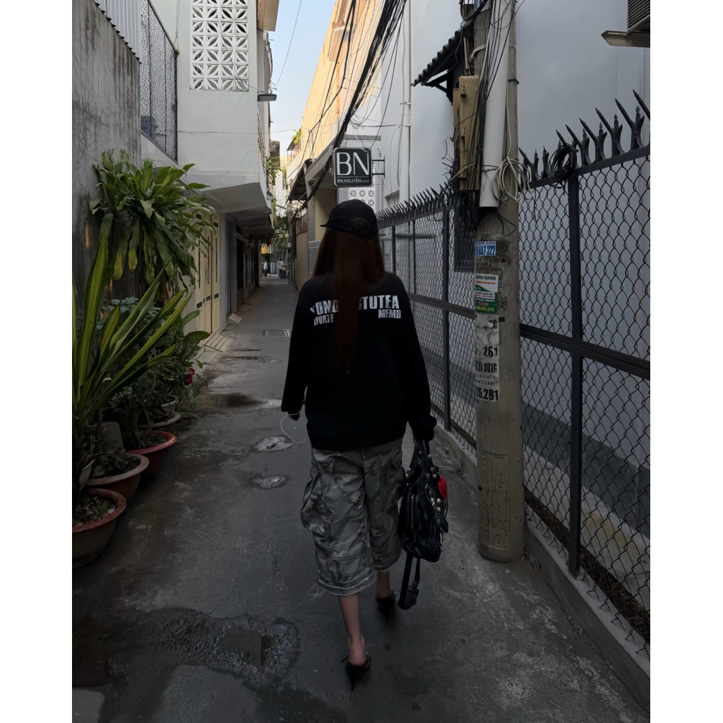 ÁO TAY DÀI LONG SLEEVE FORM BOXY "PRIVATE MEMBER" WONDERSTU - UNISEX