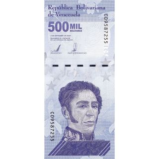 [SƯU TẦM QUỐC TẾ] 500 Triệu Bolivares Venezuela 2020 Siêu Lạm Phát Sưu tầm Hiếm