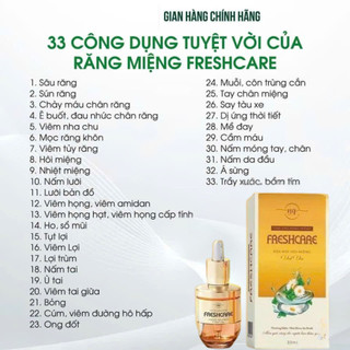 Tinh Dầu Răng Miệng Freshcare Thảo Dược Giúp Làm Sạch Răng Miệng, khử Mùi Hôi - Nuyễn Quyên Store