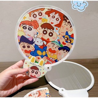 Quạt Cầm Tay Mini Gấp Gọn Có Tấm Phản Quang Hắt Sáng Chụp Ảnh Siêu Xinh, Quạt Bỏ Túi Siêu Tiện Lợi