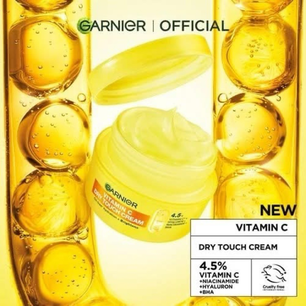 Kem Dưỡng Ẩm Garnier Vitamin C Fresh & Bright dòng mới ra mắt 85ml