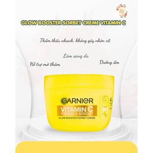 Kem Dưỡng Ẩm Garnier Vitamin C Fresh & Bright dòng mới ra mắt 85ml