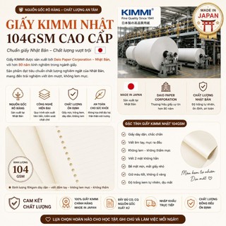 Ruột Sổ B5 9 Lỗ – Giấy Kimmi Nhật 100gsm – Mịn, Dày, Không Lem Mực – Tệp 45 Tờ
