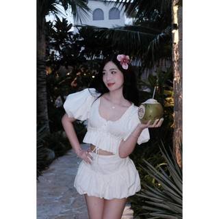 CHÂN VÁY BÍ PHỒNG - CÓ QUẦN TRONG - PHOM NHỎ