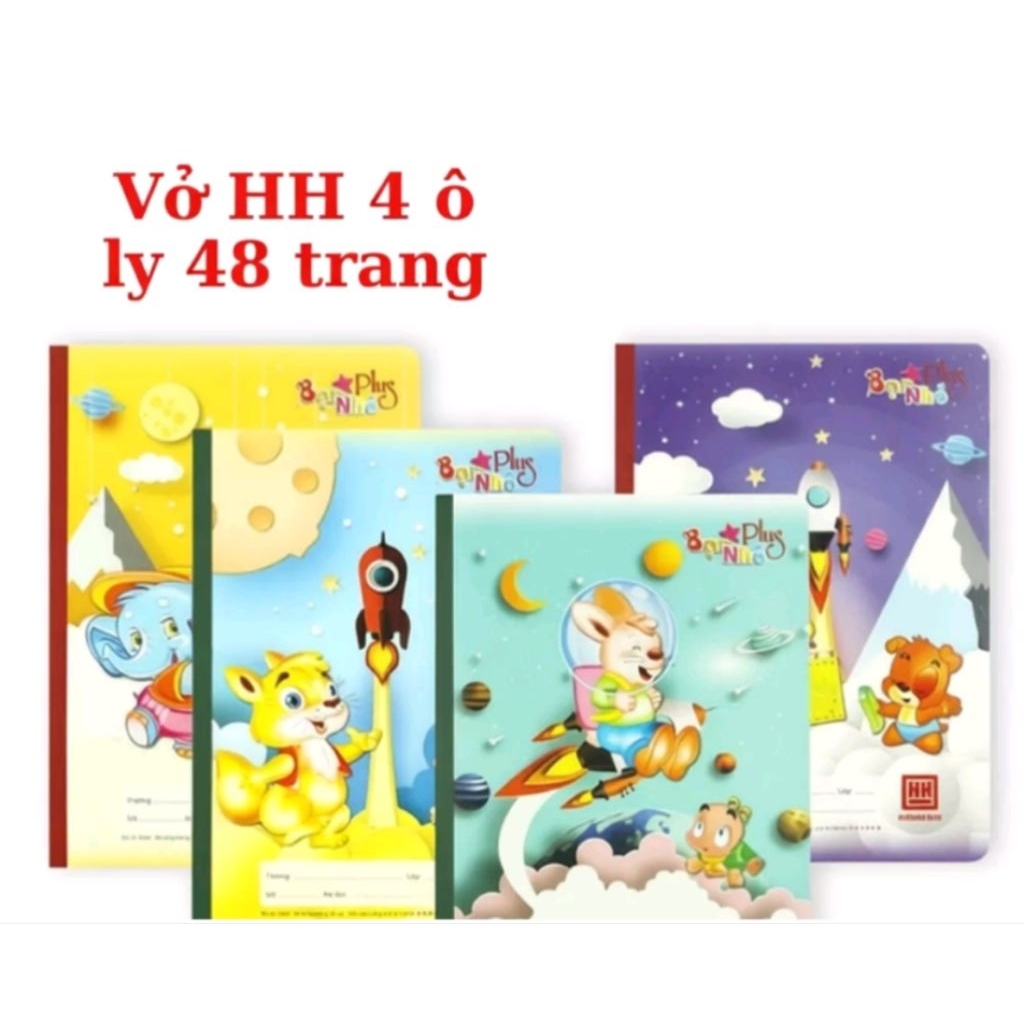 10 quyển vở ô ly Hồng Hà