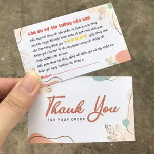 Thiệp Cảm Ơn + Thẻ Bảo Hành