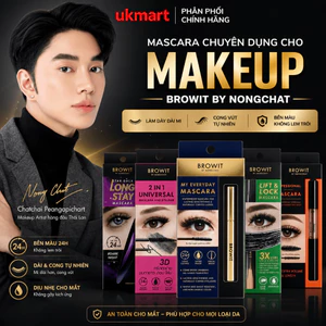 Mascara Browit Nongchat Thái Làm Dày Dài Mi Chuyên Dụng Cho Makeup