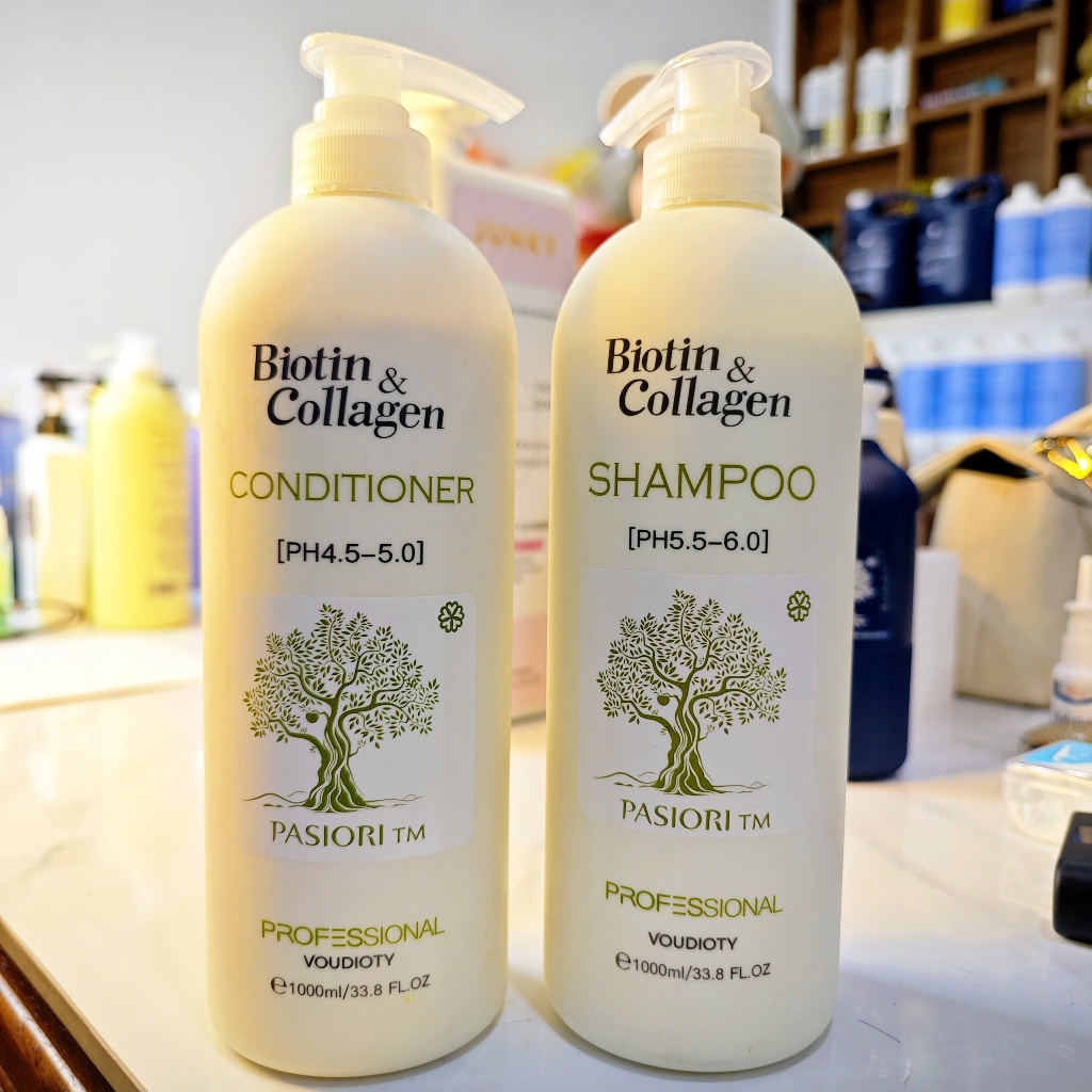 Combo Cặp Dầu Gội Xả Biotin Collagen 1000ml Dưỡng Ẩm – Phục Hồi – Giảm Gàu | Hàng Tổng Kho Giá Sỉ