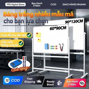 Bảng Trắng Di Động Nhiều Kích Thước - Bảng Văn Phòng, Dạy Học, Gia Đình - Xoay 360 Độ, Tặng Kèm Phụ KiệnCOD