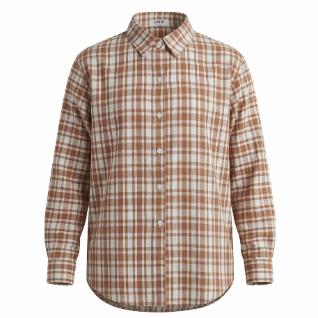 Áo sơ mi dài tay nữ kẻ caro mix phong cách trẻ trung năng động thiết kế unisex phù hợp đi chơi đi làm thoáng mát.