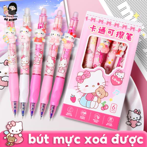 Bút Mực Xóa Được 0.5mm Màu Xanh Ngòi ST – Bút Bi Xóa Được Mực Đậm, Nhanh Khô, Viết Êm Tay