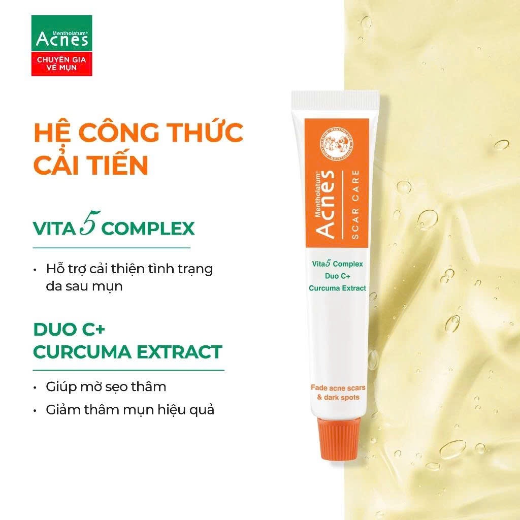 Kem mờ sẹo và thâm dạng gel Acnes Scar Care 12g