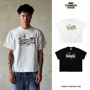 Áo Thun Form Boxy "SSTAR” Chất Vải Slub Premium Cotton 250gsm Unisex Nam Nữ | Common Issue