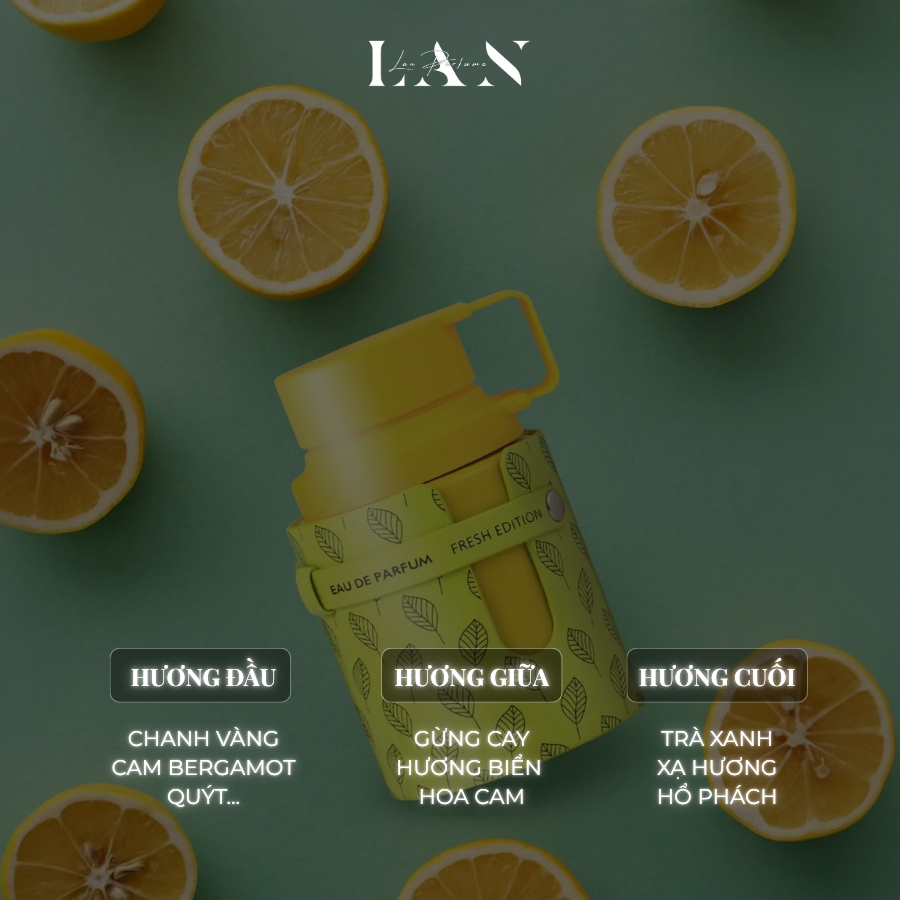 [LAN] Nước hoa Unisex Armaf Odyssey Limoni EDP 100ml Fullbox