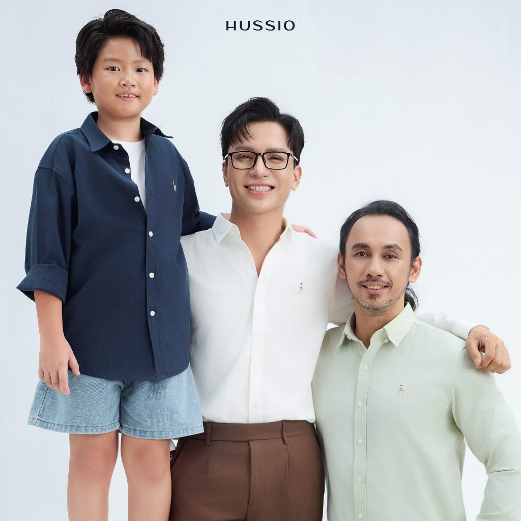 [UPDATE MÀU MỚI] Áo sơ mi tay dài nam SEASON "BA" logo thêu, vải Oxford cao cấp ít nhăn, sang trọng, thanh lịch - HUSSIO