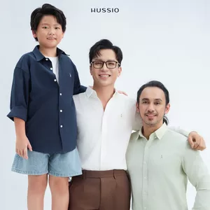 Áo sơ mi tay dài nam SEASON "BA" logo thêu, vải Oxford cao cấp ít nhăn, sang trọng, thanh lịch - HUSSIO