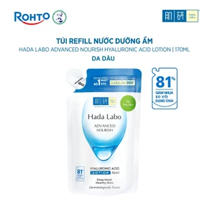 Túi refill Nước dưỡng ẩm tối ưu Hada Labo Advanced Nourish Lotion dùng cho da dầu 170ml