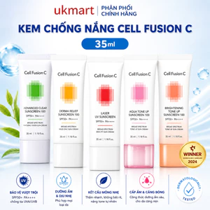 Kem Chống Nắng Dưỡng Trắng Nâng Tone Da Cell Fusion C Da Dầu Mụn / Da Khô / Mẹ Bầu / Laser 35ml
