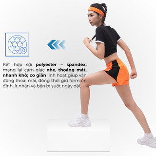 Quần Shorts Thể Thao Nữ 01 lớp VELOSAR RSP-20060 – Nhẹ, Nhanh Khô, Co Giãn, Thoáng Mát