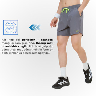 Quần Shorts Thể Thao Nam VELOSAR RSP-60035 – Nhẹ, Nhanh Khô, Co Giãn, Thoáng Mát