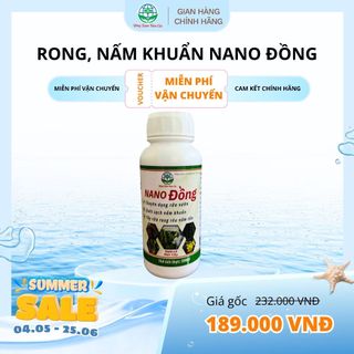 NANO ĐỒNG - Tẩy rửa vườn, s.á.t khuẩn, đẩy lùi nấm bệnh (500ML)