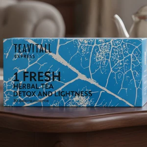Trà túi lọc TeaVitall Express Fresh thanh lọc giải độc 1, hộp 30 gói