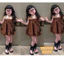 Set xinh cho bé gái Hàn Quốc, Váy cho bé gái chấm bi 2 dây dáng bí phồng 10-30kg Sunny Kids