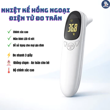 Nhiệt Kế Hồng Ngoại GutyKids Nhiệt Kế Điện Tử Đo Trán, Đo Nhiệt Độ Nhanh Chính Xác, Không Chạm, Bảo Hành 2 Năm