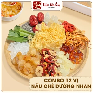 Combo 12 vị nấu chè dưỡng nhan 750g, set 12 vị nấu chè dưỡng nhan dưỡng da, tóc, móng khỏe
