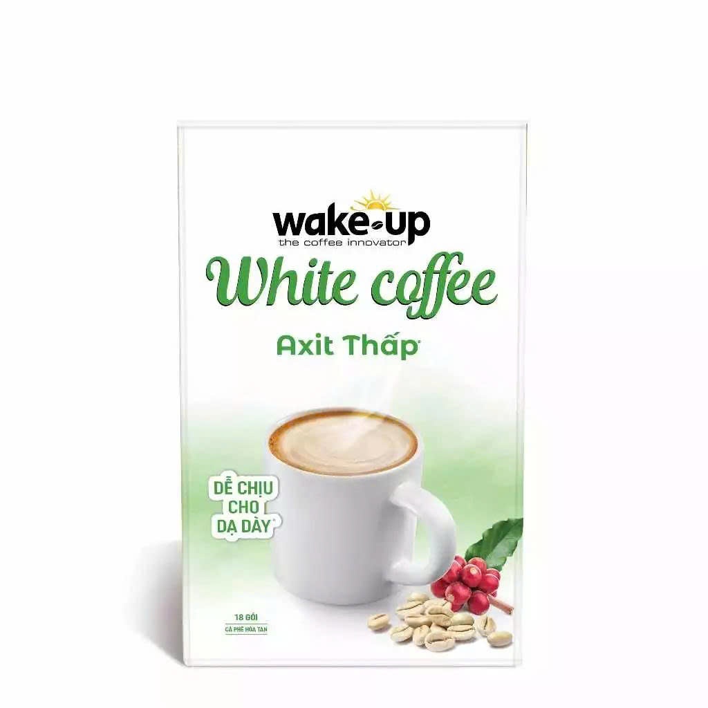 Combo 4 Cà phê hòa tan Wake up White Coffee hộp x 18stick x 18gr