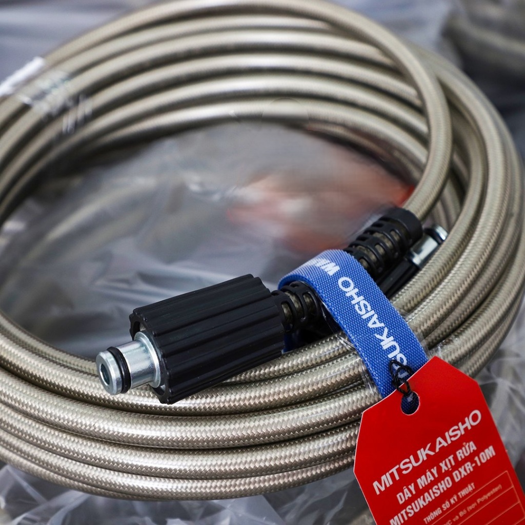 Dây Rửa Xe Gia Đình MITSUKAISHO DXR 10m, Áp Lực Tối Đa 400 bar, Bảo Hành 12 Tháng