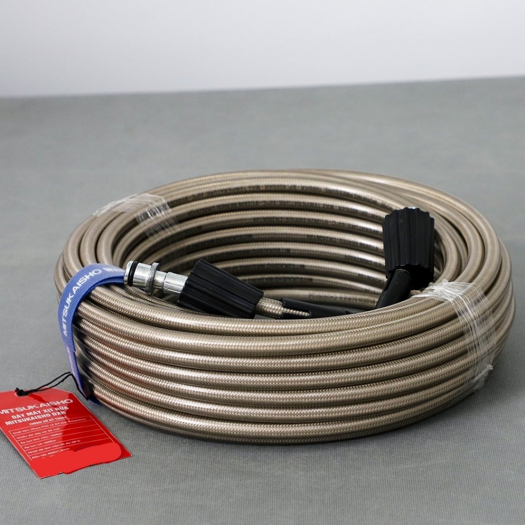 Dây Rửa Xe Gia Đình MITSUKAISHO DXR 10m, Áp Lực Tối Đa 400 bar, Bảo Hành 12 Tháng