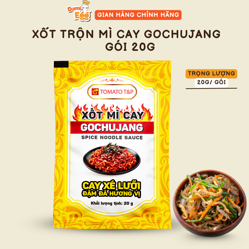 Xốt Trộn Mỳ Cay Gochujang Tomato T&P Dùng Trộn Mì, Nấu Mì Cay, Xào Miến Theo Kiểu Hàn Quốc