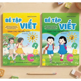 Sách - Bộ 3 cuốn Bé Tập Viết và Học Toán (Dành Cho Trẻ Mẫu Giáo) - Đặng Thị Dung - Ndbooks