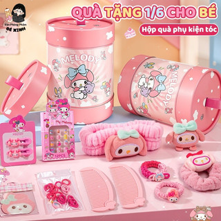 Set Phụ Kiện Tóc Bé Gái – Hộp Quà Kẹp Tóc, Buộc Tóc Dễ Thương, Quà Tặng Sinh Nhật, Quốc Tế Thiếu Nhi 1/6