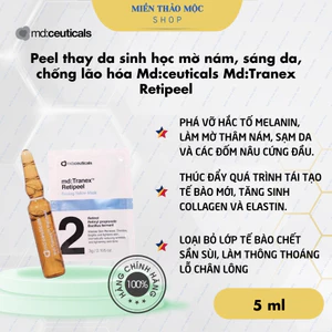 Peel thay da sinh học mờ nám, sáng da, chống lão hóa Md:ceuticals Md:Tranex Retipeel