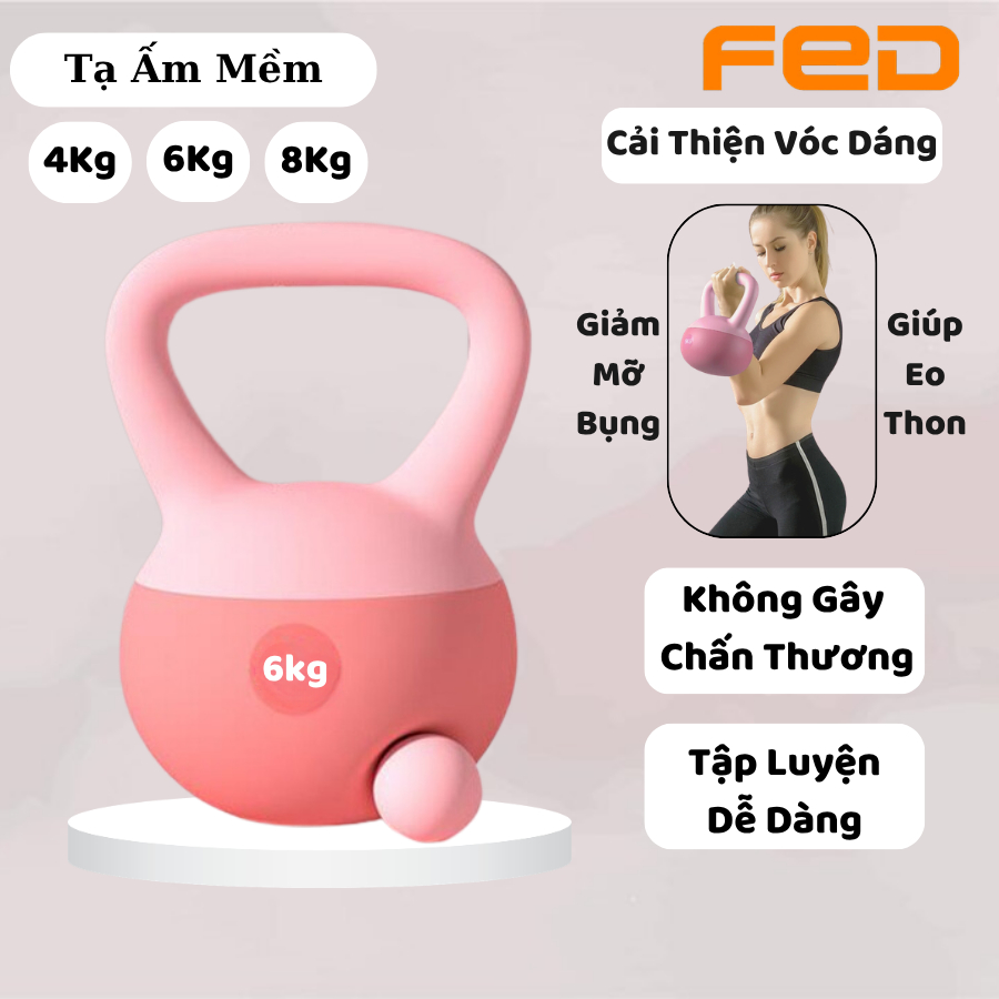 Tạ Ấm Mềm, Tạ Bình Vôi Cao Cấp Không Gây Chấn Thương An Toàn Khi Tập Luyện, Tạ Chuông Tập Tại Nhà
