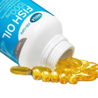 [CHÍNH HÃNG] Omega 3 Mega Fish Oil 1000mg  – Bổ mắt, tốt cho não, hỗ trợ tim mạch, Hộp 100v