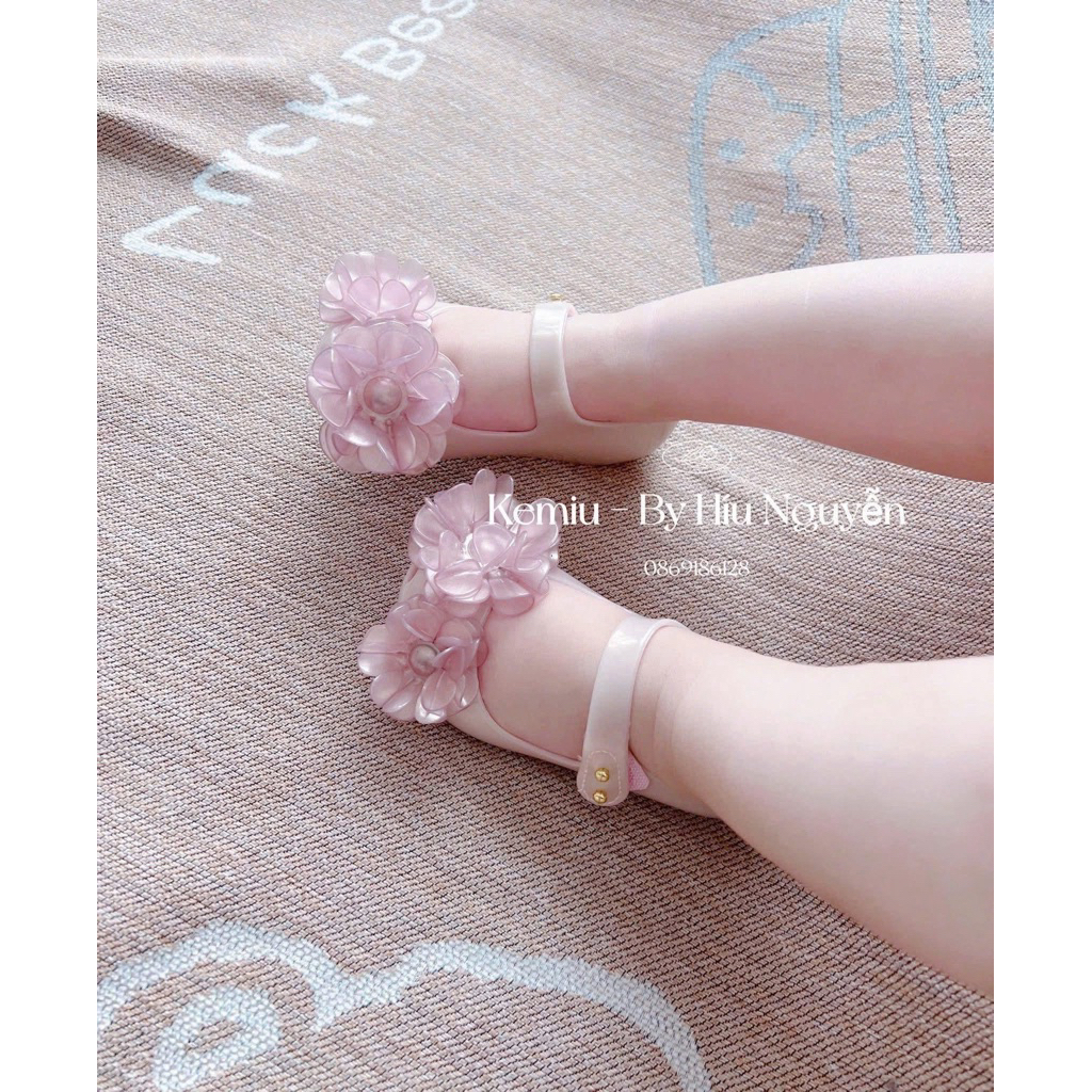 (Order) Giày búp bê midi melisa bông hoa dép thơm, nhẹ, êm phong cách công chúa nhẹ nhàng dành cho bé gái