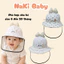 TH2 (SIZE 6-20 THÁNG) Nón mũ kèm CÓ KÍNH chắn gió cản bụi bảo vệ bé yêu, tránh gió đi xe máy cho bé