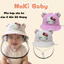 TH2 (SIZE 6-20 THÁNG) Nón mũ kèm CÓ KÍNH chắn gió cản bụi bảo vệ bé yêu, tránh gió đi xe máy cho bé