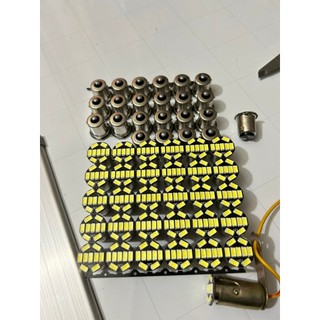 Bóng xi nhan, đèn lùi, bóng phanh led xịn sáng trắng 12v hoặc 24v 1 tim, 2 tim.D